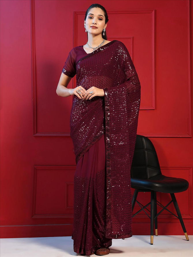 Sethnic Bling Vol 1 Georgette Party Wear Sarees Catalog
